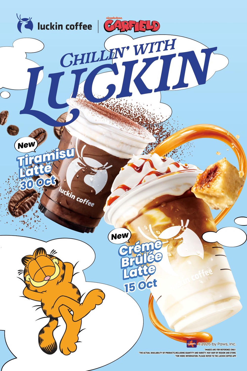 Luckin Coffee x Garfield Malaysia 2026: Four New Drinks, Limited